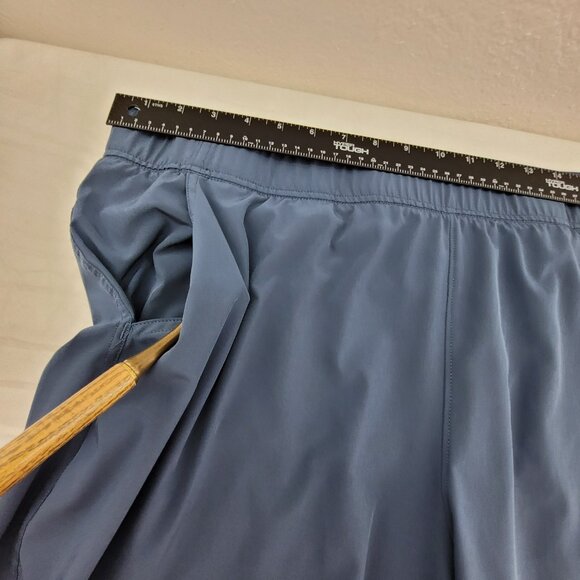 Eddie Bauer Traveler Ankle Pants Womens XXL Blue High Rise Elastic Waist Pocket - Picture 8 of 12